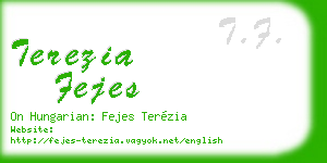 terezia fejes business card